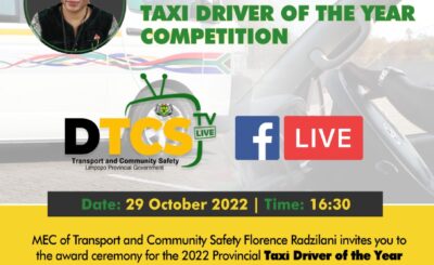 2022 PROVINCIAL TAXI DRIVER OF THE YEAR COMPETITION