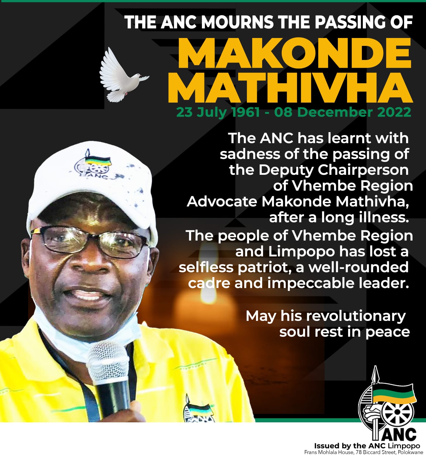 Makonde Mathivha is NO More