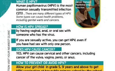 LIMPOPO HEALTH MEC DR PHOPHI RAMATHUBA TO LAUNCH HPV VACCINATION CAMPAIGN AGAINST THE CERVICAL CANCER IN YOUNG GIRLS