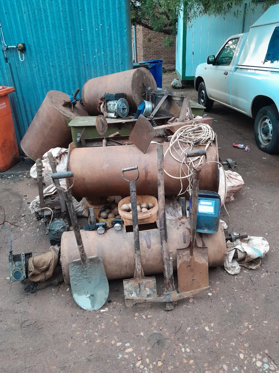 TWO SUSPECTED ILLEGAL MINERS NABBED AND MINING EQUIPMENT SEIZED FOLLOWING A SUCCESSFUL DISRUPTIVE OPERATION AT BERGENEK