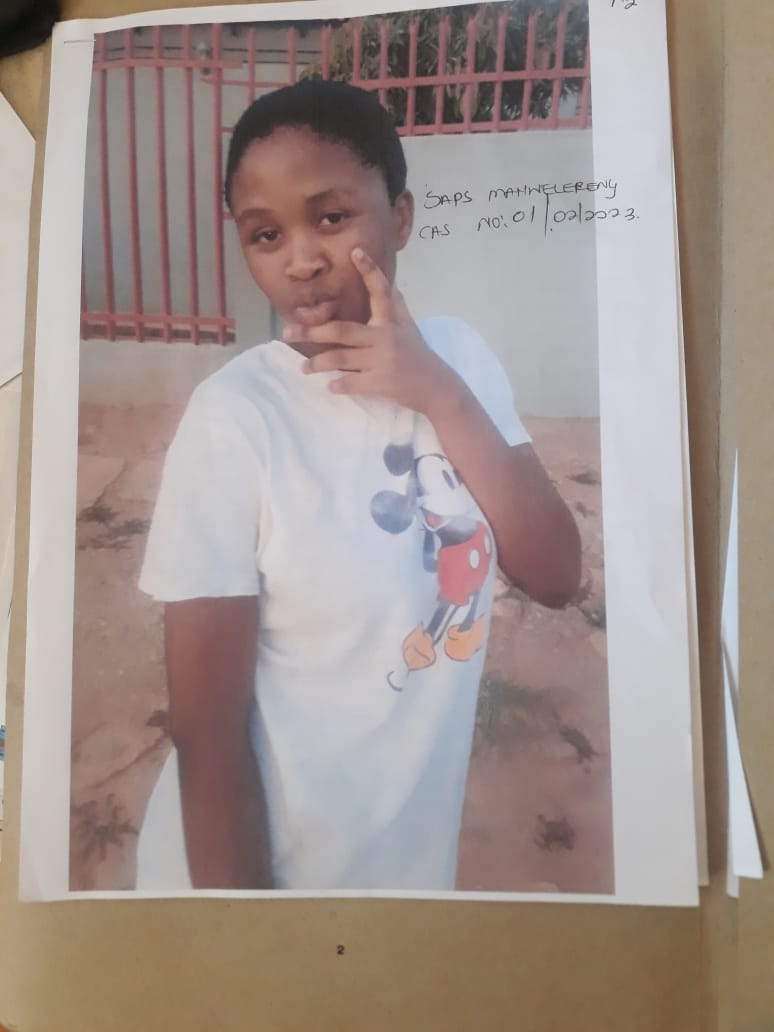 The missing teenager, Koketso Mongalo (14)