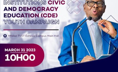 MINISTER NZIMANDE TO LAUNCH THE 2023 TERTIARY INSTITUTIONS YOUTH CAMPAIGN