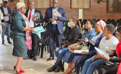 MEC Mavhungu Lerule-Ramakhanya visited PEMPS & Capricorn High School in Polokwane to monitor the start of the admission process for the 2024 academic year. Application forms for Grade R,1 & 8 are currently being issued in all the schools in the province. The MEC encouraged parents and guardians to submit the applications on time and also warn against the submission of fraudulent documents. Education is a pre-condition for development!