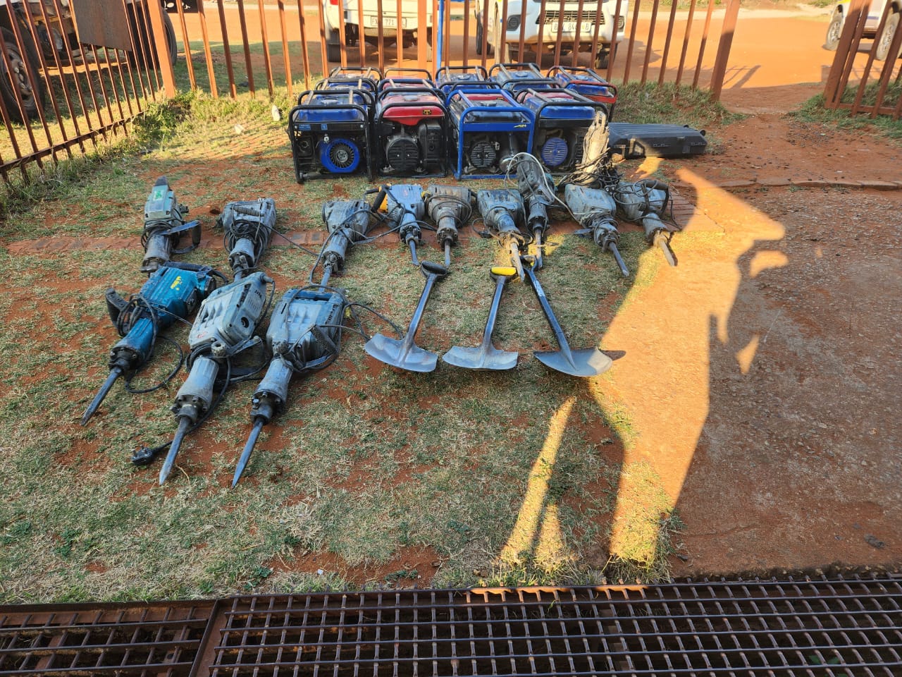 HAWKS SEIZE MORE MINING EQUIPMENT DURING ONGOING ILLEGAL MINING DISRUPTIVE OPERATION
