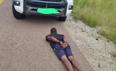 POLICE ARREST SUSPECT FOR POSSESSION OF STOLEN VEHICLE ALLEGEDLY ENROUTE TO BE SMUGGLED THROUGH BEITBRIGE BORDER POST