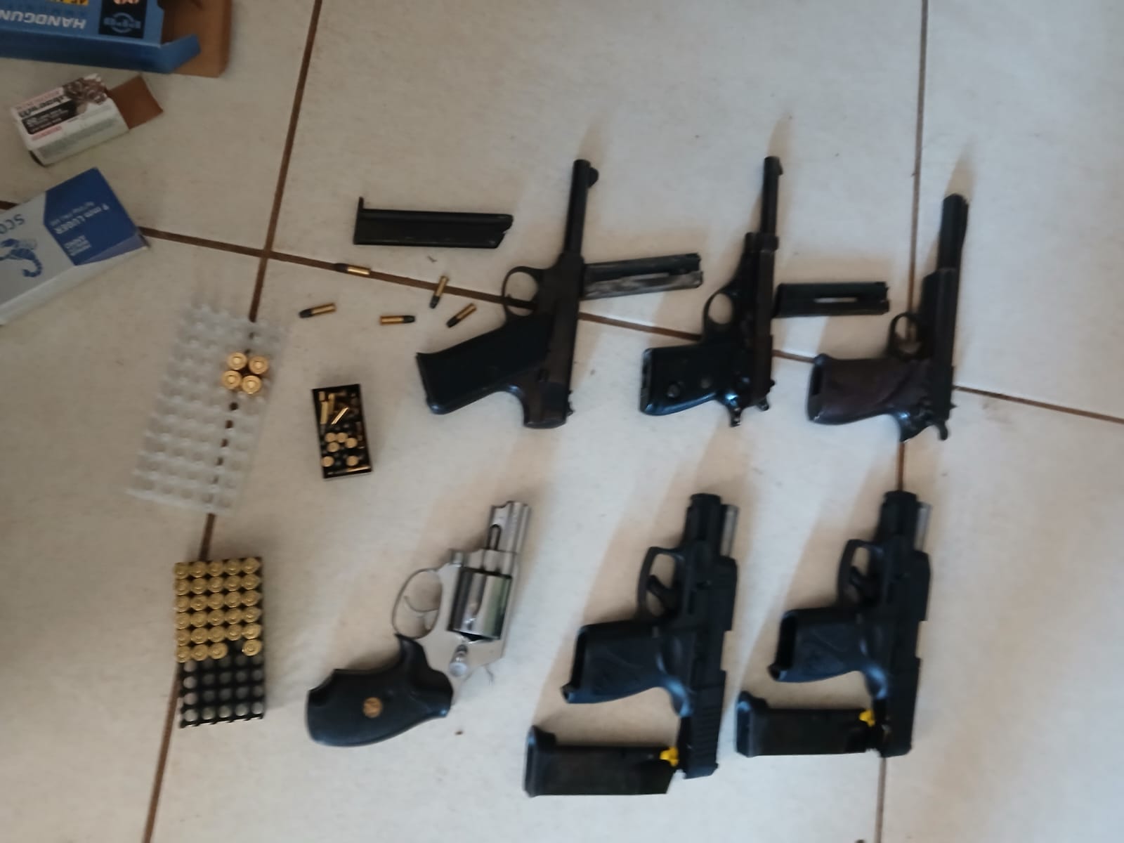 A 50 YEAR OLD MALE SUSPECT AND HIS 40 YEAR OLD FEMALE COMPANION ARRESTED FOR POSSESSION OF NINE UNLICENSED FIREARMS AND AMMUNITION IN VHEMBE DISTRICT