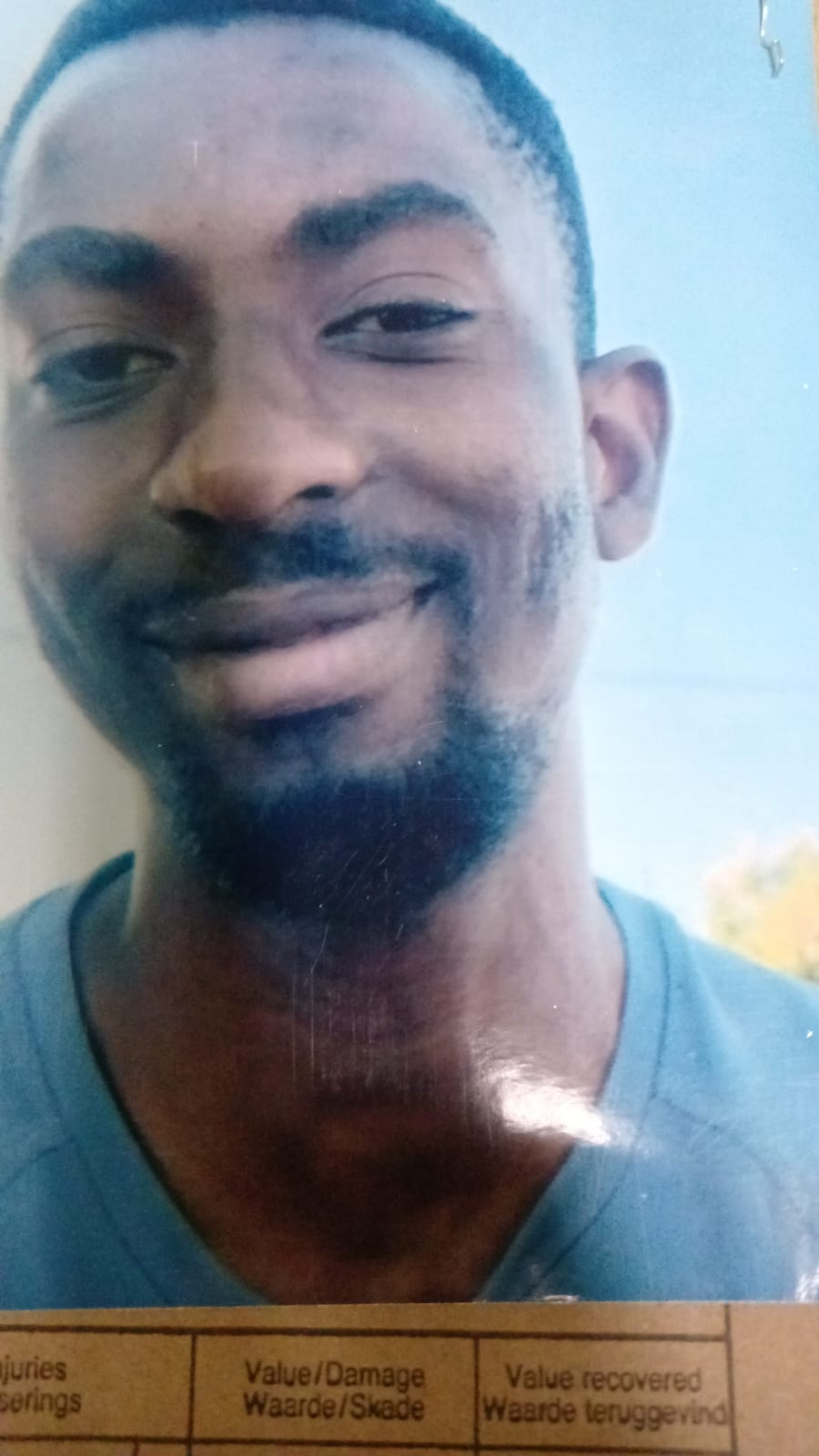 Missing Person: Arther Mdaka(26)