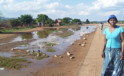 Incomplete R22 million road disintegrates after recent rains due to poor workmanship