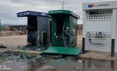 POLICE LAUNCH MANHUNT FOR SUSPECTS RESPONSIBLE FOR ATM BOMBING AND BUSINESS ROBBERY.