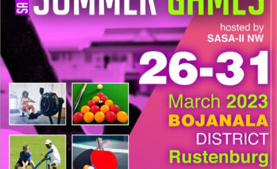 The North West Department of Education in collaboration with the South African Sports Association for the Intellectually Impaired (SASA-II) will be hosting the SA Open Summer Games in Rustenburg from 27- 31 March 2023.