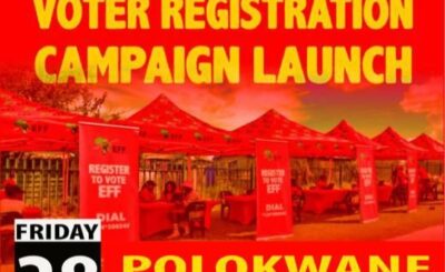EFF LAUNCHES MASSIVE VOTER REGISTRATION CAMPAIGN.