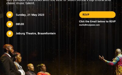 CoJ to host the 6th Joburg Choral Festival on 21 May