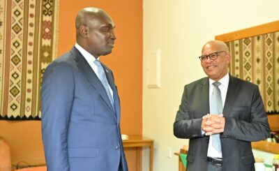 Premier Mathabatha, High Commissioner of Ghana to South Africa Owiredu and delegations in a meeting