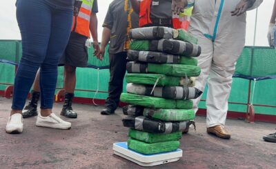 R15 MILLION WORTH OF COCAINE SEIZED IN RICHARDS BAY PORT OF ENTRY