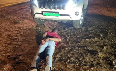 THE SAPS ANTI-SMUGGLING TASK TEAM IN LIMPOPO ARREST SUSPECT ATTEMPTING TO SMUGGLE A R900, 000.00 WORTH TOYOTA PRADO VX