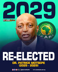 PATRICE MOTSEPE RE-ELECTED UNOPPOSED FOR SECOND TERM AS CAF PRESIDENT