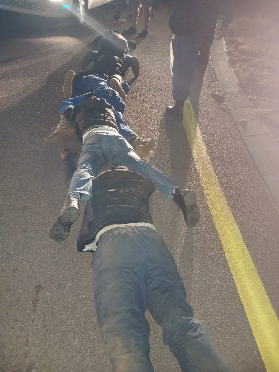 FIVE MALE SUSPECTS NABBED FOR POSSESSION OF STOLEN PROPERTY INCLUDING CONTRAVENTION OF IMMIGRATION ACT