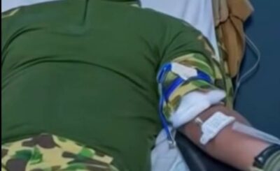 In Burkina-Faso, president Ibrahim Traore donated his blood to help a mother who gave birth to triplets.