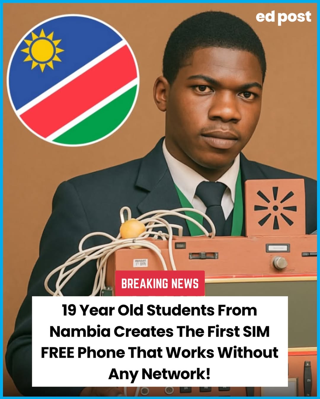 No SIM. No Wi-Fi. No data plan. Just straight-up Namibian brilliance rewriting the tech playbook!