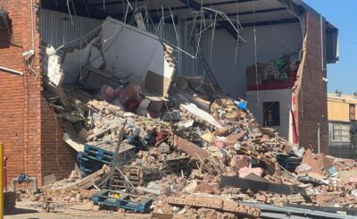 The collapsed building that claimed the life of a shop worker at Mankweng, east of Polokwane in Limpopo, is non complaint with the regulations. Polokwane executive mayor John Mpe said so while visiting the scene and the bereaved family of the deceased worker Paulina Letsoala.