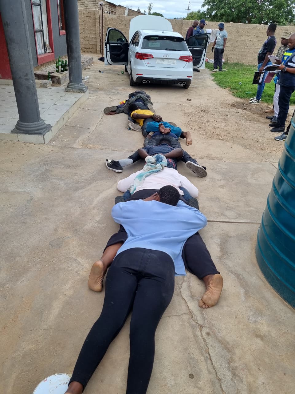 POLOKWANE – Police in Limpopo have successfully tracked down and arrested seven suspects linked to a business robbery that occurred at the Ice Cream Factory in the Polokwane CBD on Monday, 03 November 2025, at about 09:00. The intelligence-driven operation was executed within an hour after the incident, leading to the arrest of the suspects and the recovery of four firearms with live ammunition, stolen goods, and a white Audi S3 used during the commission of the crime. During the robbery, the armed suspects stormed into the factory, accosted employees, and robbed them of an undisclosed amount of cash, various items, and cellphones before fleeing the scene. Acting on the tip-off, operational teams traced them to a safe house in the Zorra Section, Solomondale in the Sebayeng policing area near Mankweng. The multidisciplinary team, comprising the Provincial Tracking Team, Provincial Investigation Unit, Capricorn District Detectives, Mankweng Task Team, Sebayeng Crime Prevention, and various private security partners, swiftly pounced on the suspects. Upon arrival, the suspects were found consuming alcohol. One suspect opened fire on police and managed to flee, while six male suspects aged between 28 and 52, all from Mamelodi in Gauteng Province, and a 34-year-old female homeowner were arrested. Preliminary investigations confirmed that the recovered Audi S3 was used during the Polokwane robbery. Several stolen items were also recovered. The suspects are facing charges of business robbery, possession of illegal firearms and ammunition and possession of stolen goods. They are expected to appear before the Mankweng Magistrate’s Court on Wednesday, 05 November 2025. Further investigations are underway to link them to other business robberies committed in Limpopo, Gauteng, and Mpumalanga. Acting Provincial Commissioner of Police in Limpopo, Major General Jan Scheepers, commended the collaborative effort and precision displayed by all the operational teams involved. “The swift tracking and arrest of these suspects demonstrate the SAPS’s unwavering commitment to dismantling organised criminal groups. We call upon the public to report suspicious behaviours to law enforcement authorities and isolate all those who team up with thugs from other provinces. Limpopo will never be a playground for criminals, we shall together with our communities guard it with the jealousy it deserves,” said Major General Scheepers.
