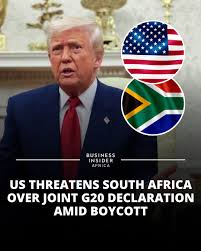 G20 leaders meeting in Johannesburg, South Africa, have adopted a declaration despite the United States' absence