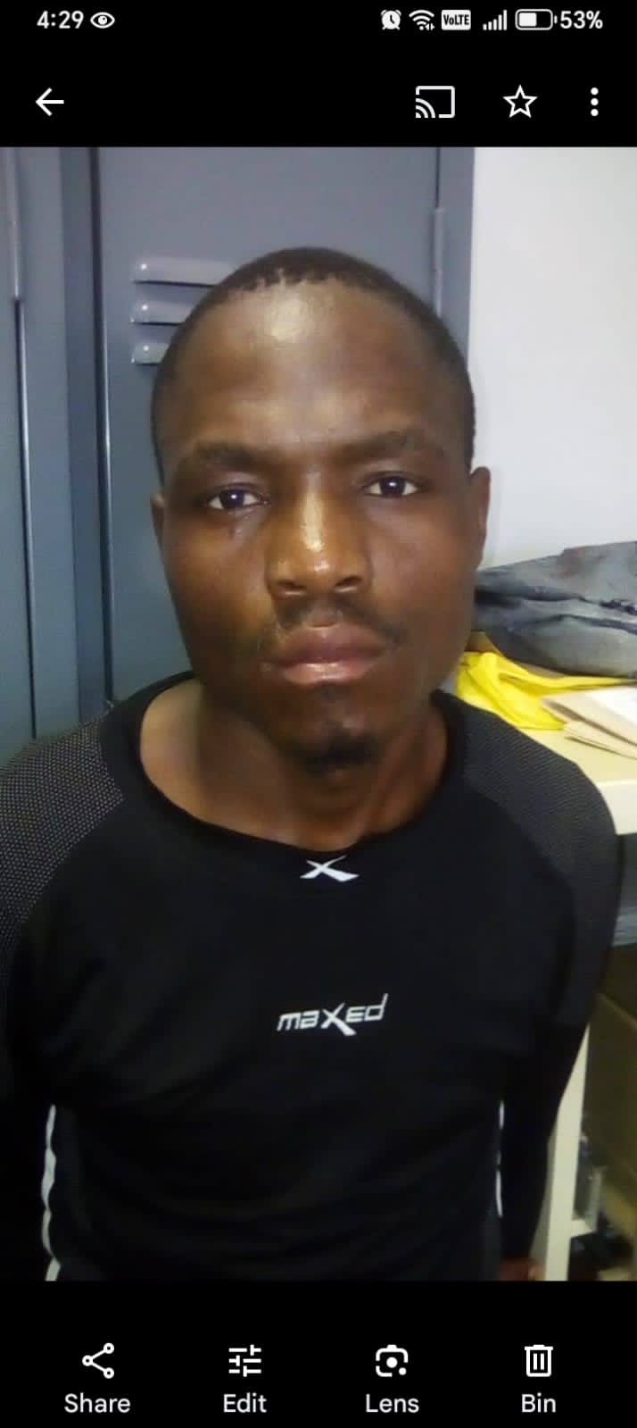 The accused, Ntsiri Justice Mashiane (34).